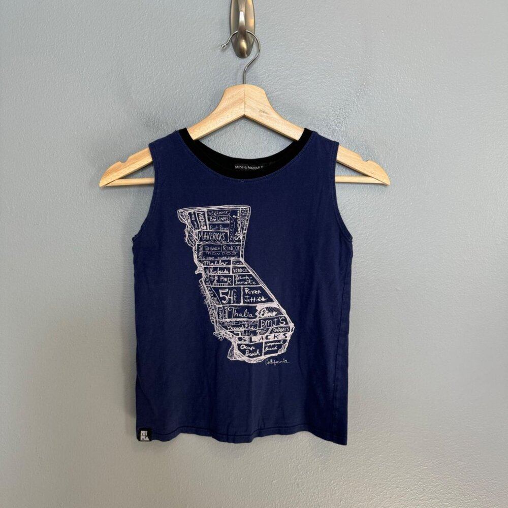 MIMA MINI & MAXIMUS california muscle tank size 5/6 youth